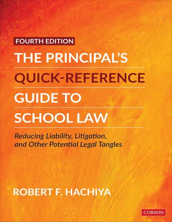 The Principal′s Quick-Reference Guide to School Law - cover