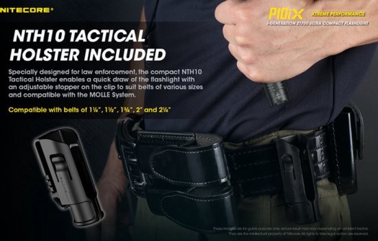 Nitecore P10iX Lampe de poche tactique rechargeable 4000 Lumen