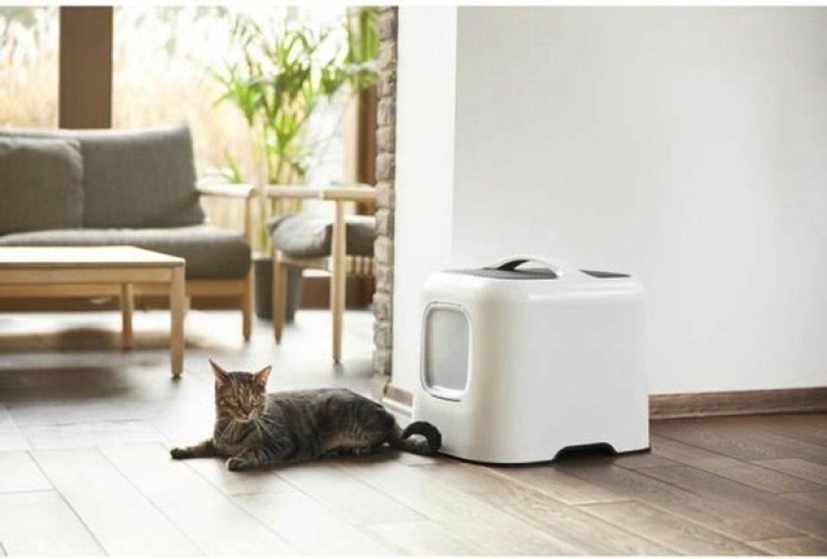 Rotho Mypet - kattenbakschep en houder Biala, Roze Rotho Mypet - kattenbakschep en houder Biala, Roze