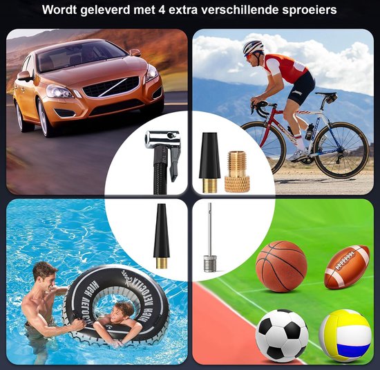 AstroAI Bandenpomp Draadloze Elektrische Fietspomp Met Oplaadbare Batterij Presta Ventiel En Schrader Manometer Led Licht 150 Psi Autobandenpomp Voor Fiets Auto Motorfiets Bal 2097547906