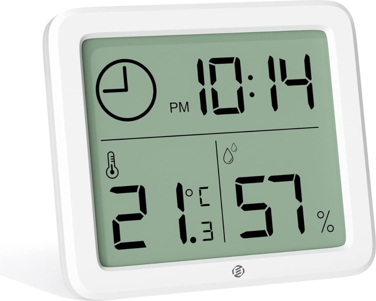 Equivera Huisthermometer - Kamerthermometer - Binnenshuis - Digitale Thermometer - Hygrometer