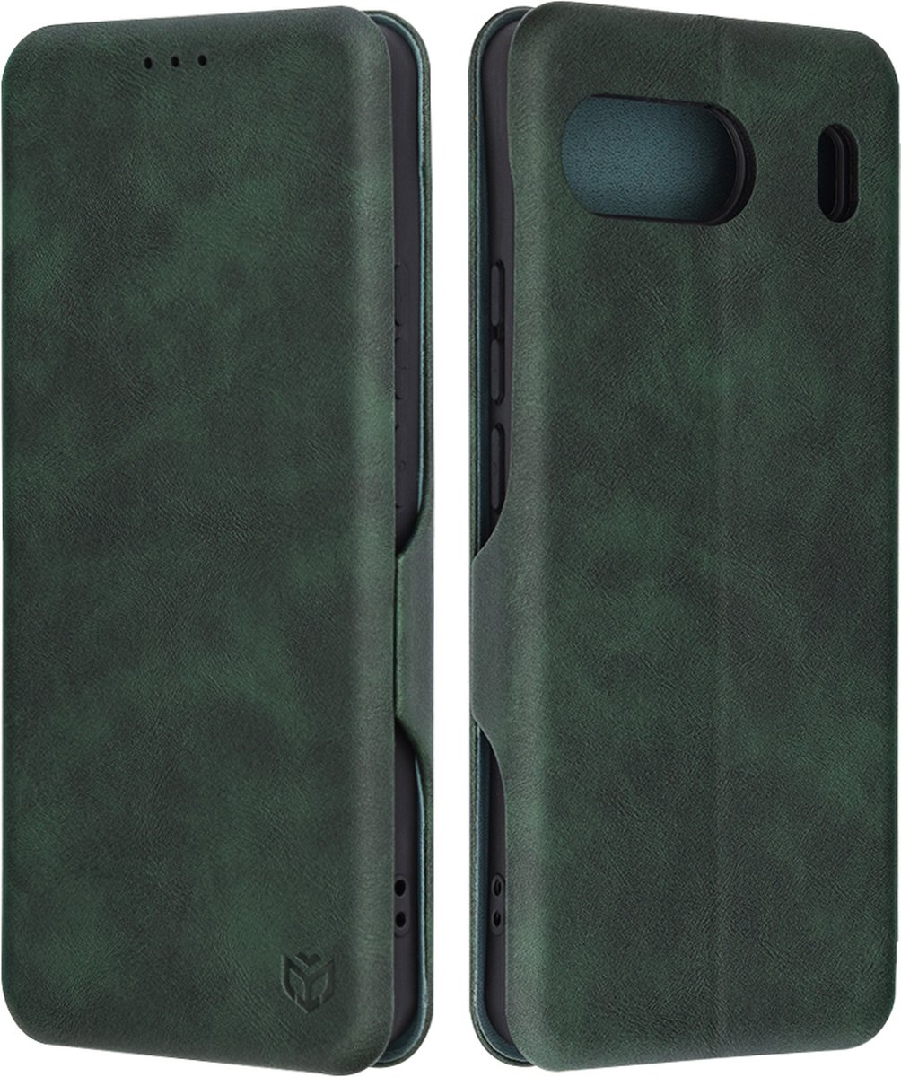 Techsuit Safe+ Book Wallet Case hoesje voor OnePlus Nord 4 - Donkergroen