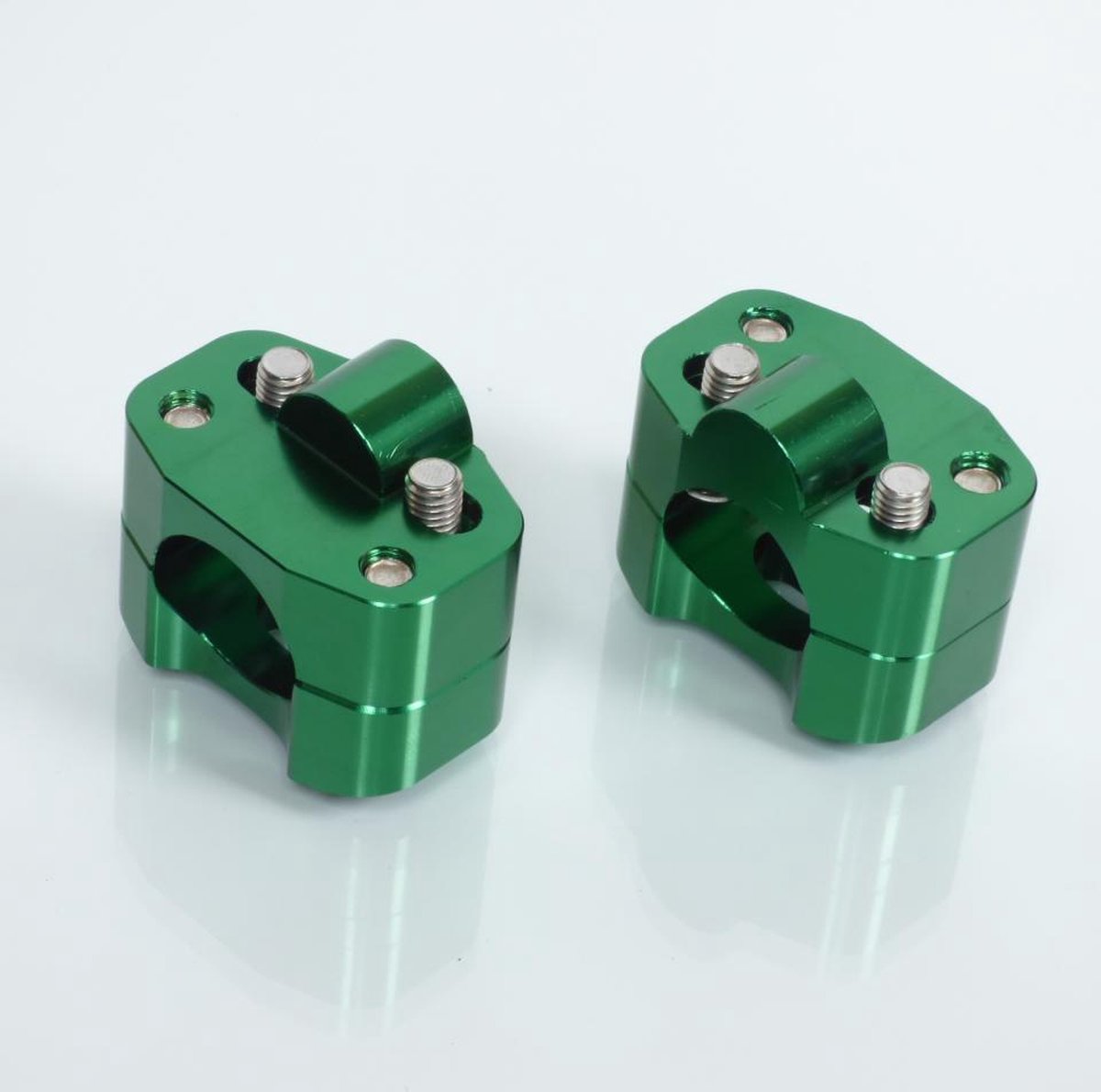 mad stuur voor auto 22-28mm + h25mm groen geanodiseerd nieuw