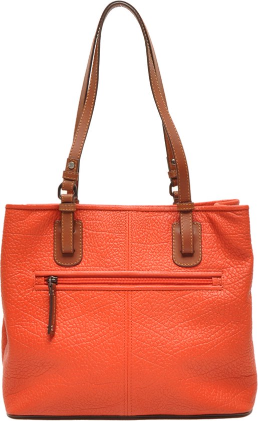 Berba Medium Shopper Dames - Schoudertas - Leer - Chamonix - Oranje