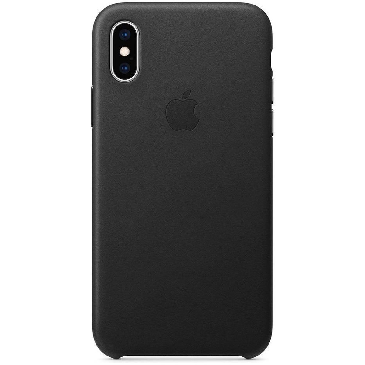 Apple Leren Hoesje voor iPhone Xs - Zwart