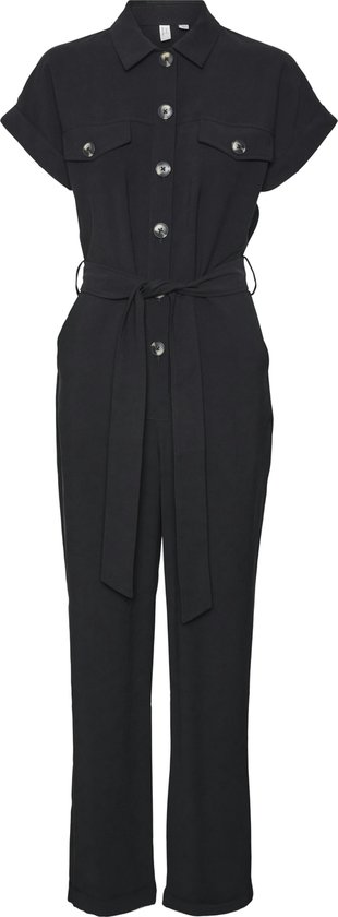 Vero Moda Pants Vmmaggi Combinaison à manches courtes Wvn BTQ 10312804 Noir Femme Taille - S