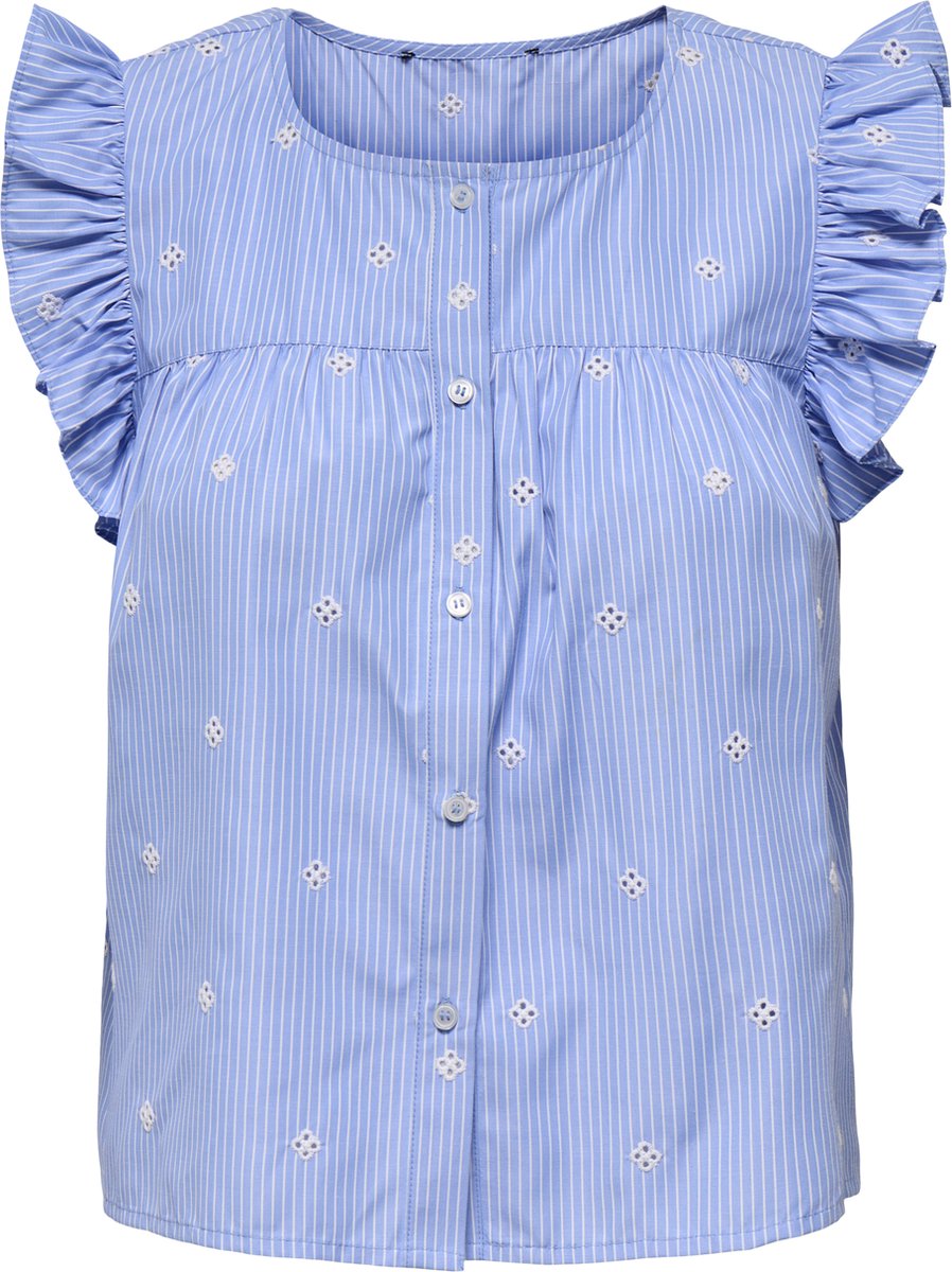 ONLY - ONLAMANDA SL EMB TOP WVN - Dames - Blouses