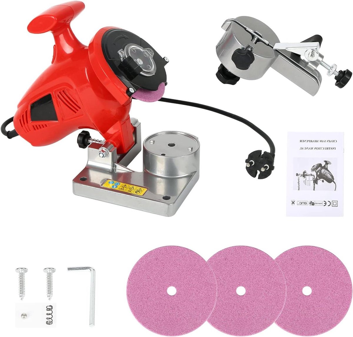Elektrische zaagkettingslijper kit - slijpgereedschapsset voor kettingzaag - handgeleide elektrische slijpmachine .