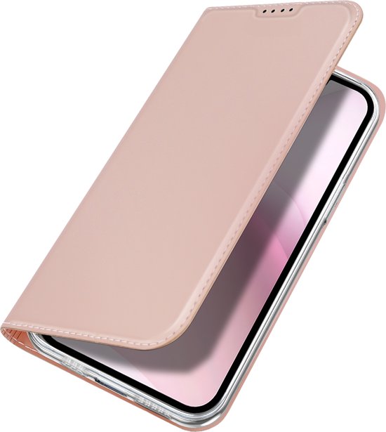 Dux Ducis - Coque de téléphone compatible avec Apple iPhone 16E - Skin Pro - Book Case - Or rose