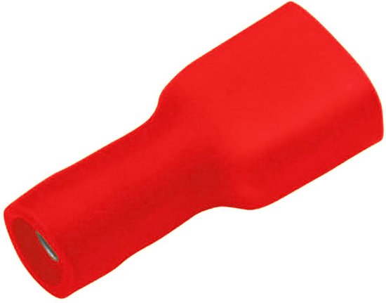 Ohmeron Glissière/Cosse Femelle Isolée 6.3x0.8mm Rouge - 25 pièces