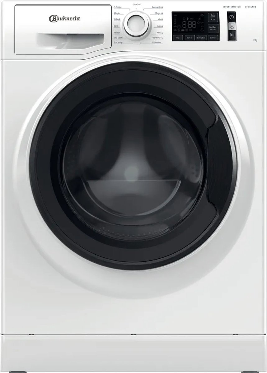 Bauknecht WM Class 7A | Wasmachine | 7 kg | Steam | Duits display