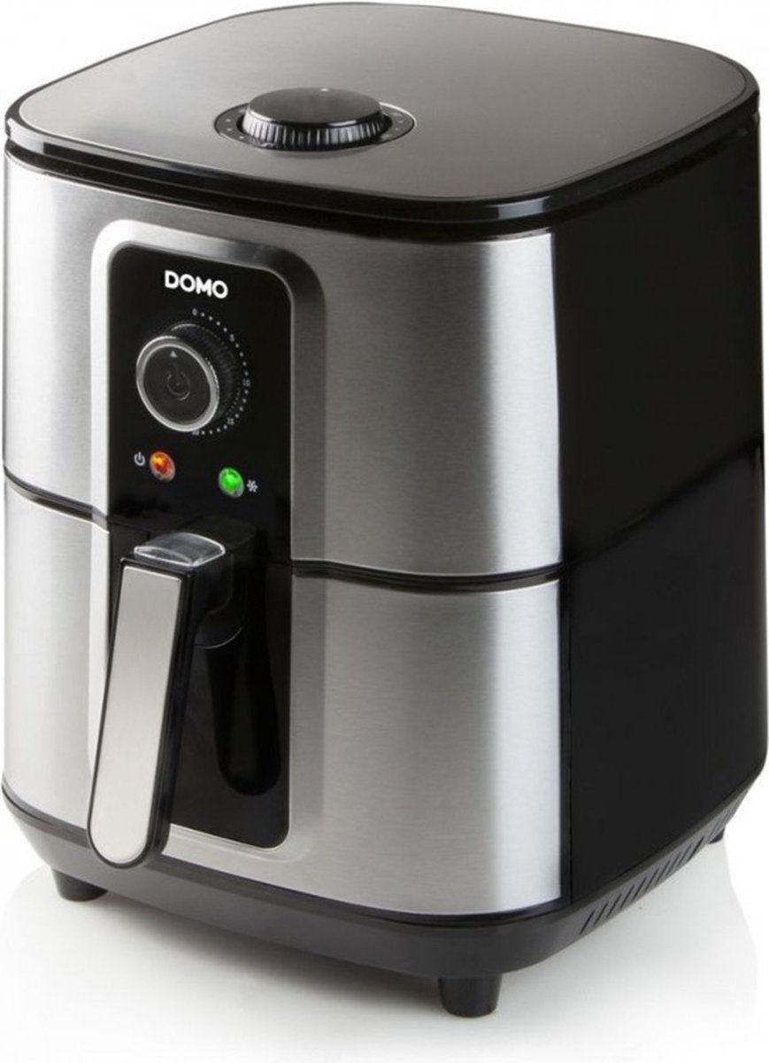 DOMO DO536FR - Deli-Fryer 5.5L - Hetelucht friteuse - 1.5kg - 80° tot 200°C - 30min timer - Teflon tank en mand