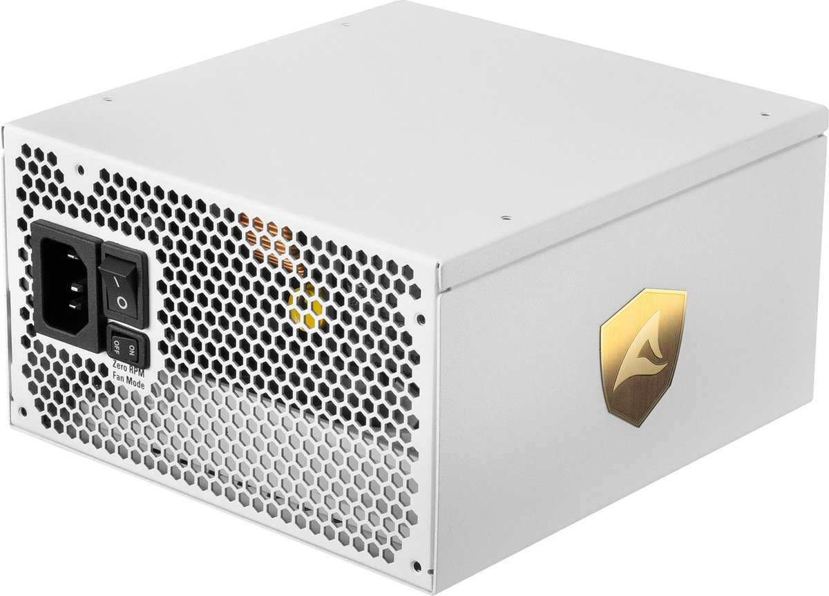 Sharkoon Rebel P30 Gold 1000W White - Voeding - Atx12V 3.0 - 80 Plus Gold - - afbeelding 5