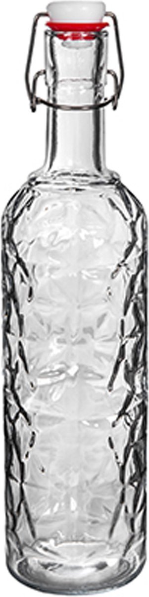 Alessandro Beugelfles/weckfles - glas - transparant - luchtdicht - 1,1 liter
