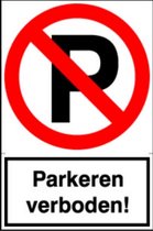 Sticker Parkeren verboden