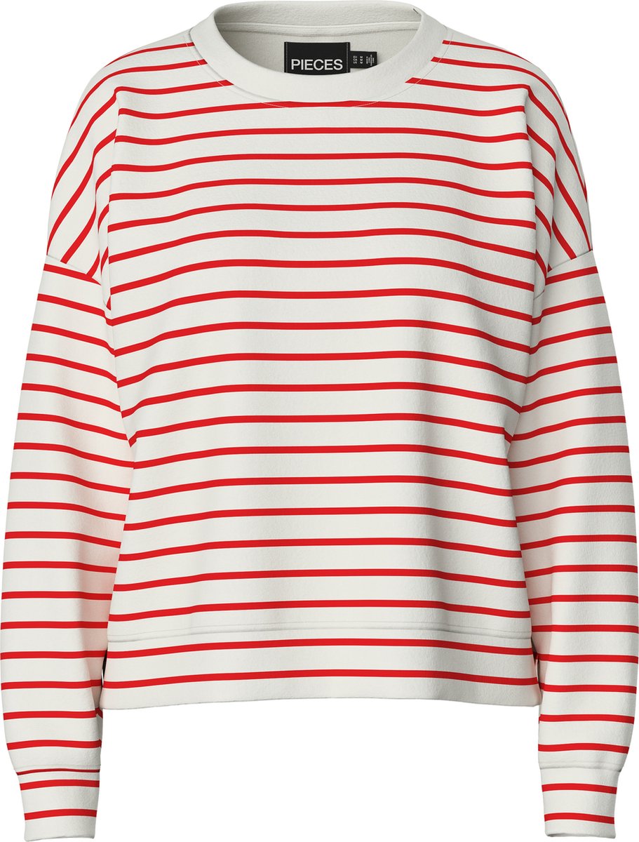 PIECES - PCCHILLI LS SWEAT STRIPES NOOS BC - Dames - Sweaters