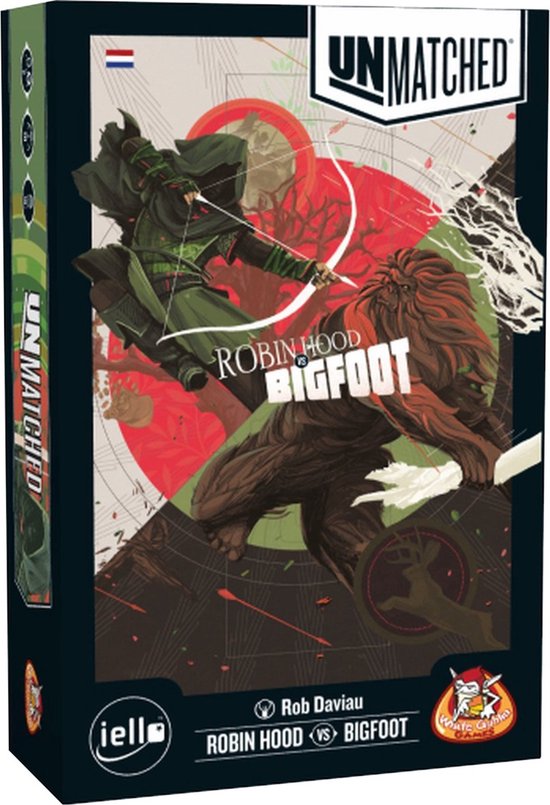 White Goblin Games - Unmatched: Robin Hood vs Bigfoot - expertspel - 2 spelers - 20 minuten - Vanaf 10 jaar - Met de helden: Robin Hood en Bigfoot