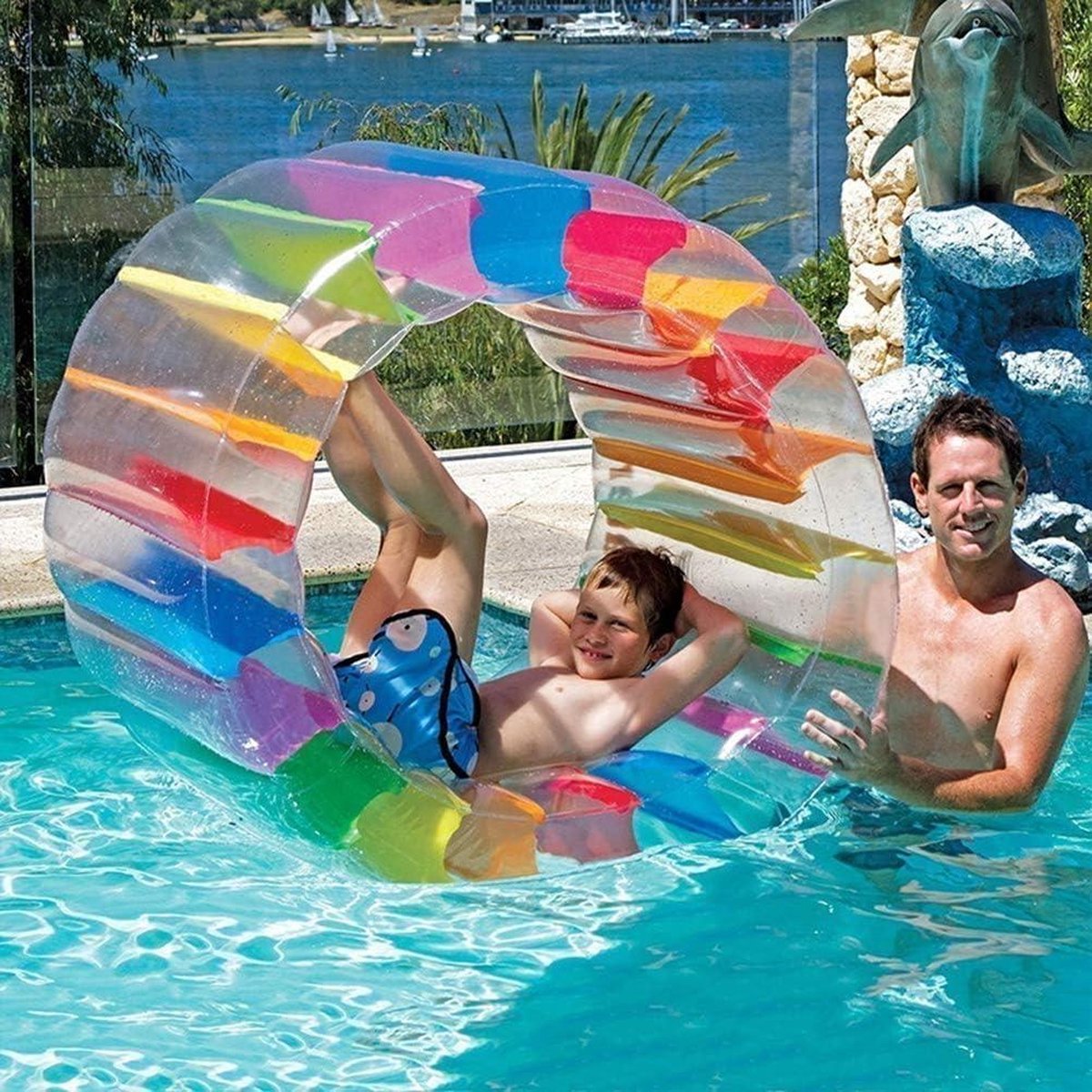 Zomer Opblaasbaar Waterwiel Simming Zwembad Water wiel Hamster Wiel Water Speelgoed Water Roller Roller Float | NL