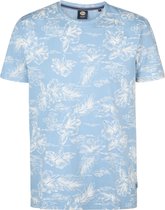Petrol Industries - Heren All-over Print T-shirt Crestview - Blauw - Maat L
