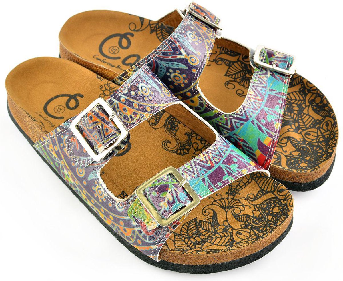 GOBY Gekleurd Patroon Clogs Slippers Hoge kwaliteit Handmade