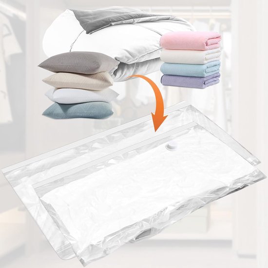 Alpina Vacuümzak voor Kleding Set - 2 Maten - 50x86 cm & 74x130 cm | bol