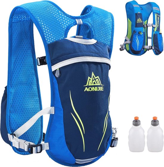 KAMCYCLE Sac D'Hydratation Ultraléger 2L + Bouteille 500ml - Gilet De Trail Running & Randonnée