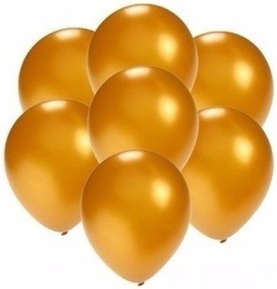 Petits ballons dorés métallisés 200 pièces