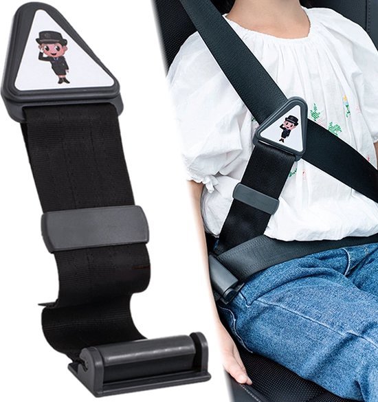 Knaak Gordelgeleider Autostoel Kind Beschermer - Gordelbeschermer - Autogordel - Kinderzitje - Zwart