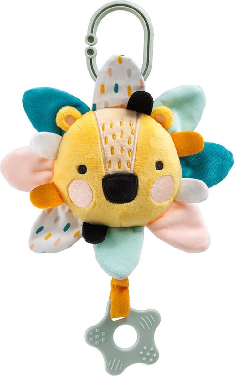 Eurekakids Muziekhanger Leeuw Baby - Met Trekkoord en Clip - Safari - Voor Kinderwagen, Box en Bed