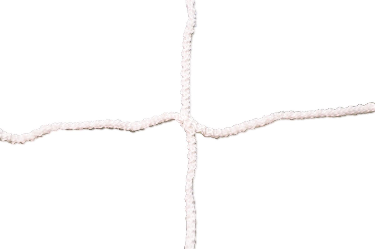 Voetbalnet 6 x 2,1 m wit - diameter: 3 mm