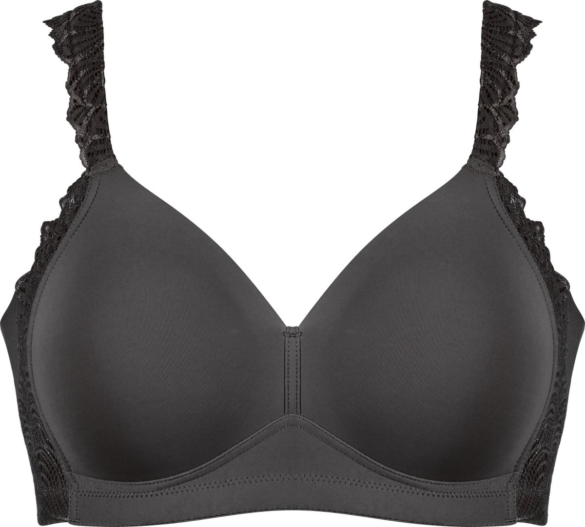 Naturana Side smoother bh met kant - 5675 - Zwart