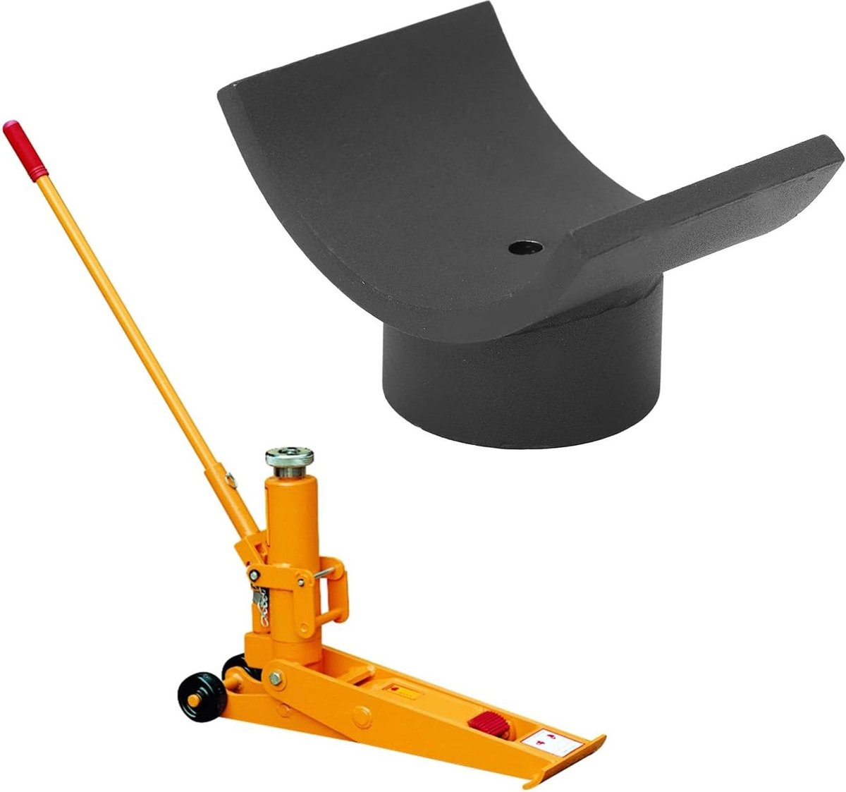Fleskrikadapter voor Dana 60 70 80 Buizen - Ijzeren Krikpadadapter tot 4 Inch - Vervanging Hydraulische Krikadapter - Hefassenzadel Garage Reisaanhangwagens Campers .
