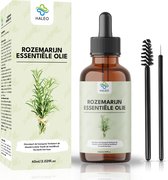 Haleo® Rozemarijn olie - 60 mL - Rozemarijn haarolie - Rozemarijn olie - Sterke haarolie tegen haaruitval en voor sterke haargroei met natuurlijke oliën - Haargroei serum - Rosemary oil - Hair growth oil