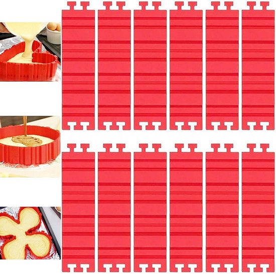 51 stuks siliconen fondantvormen in de vorm van roos en blad