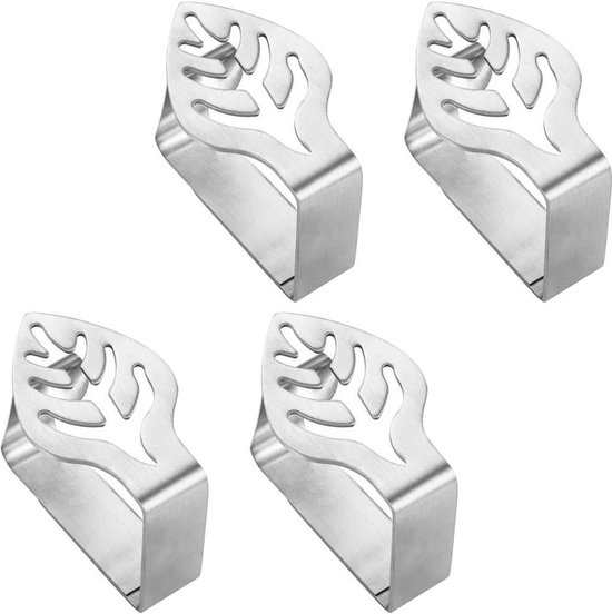 Misounda 4 stuks tafelkleed clips, tafelkleed clips voor buitentafels, roestvrij staal dikke tafelkleed klemmen houder, 9x5,5 cm tafelhoes clips buiten, tafelclips voor tuin picknick bruiloft feest Misounda 4 stuks tafelkleed clips, tafelkleed clips voor buitentafels, roestvrij staal dikke tafelkleed klemmen houder, 9x5,5 cm tafelhoes clips buiten, tafelclips voor tuin picknick bruiloft feest
