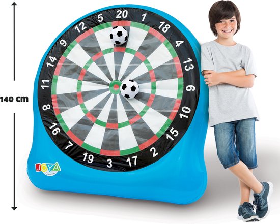 Joya Creative Voetbal Opblaasbaar Dartbord - spelpakketten - Buitenspeelgoed - Voetbal Spel - Ideaal voor Feestjes en Evenementen