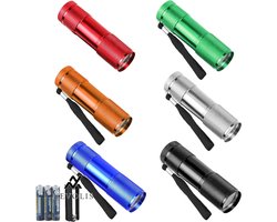 Nevolis Mini Flashlight LED 6-Piece Hand Lamp LED Aluminum Small Flashlight for Camping Outdoor Cycling Nursery Gifts Hiking with AAA Batteries Pre-Assembled -KEPEAK .