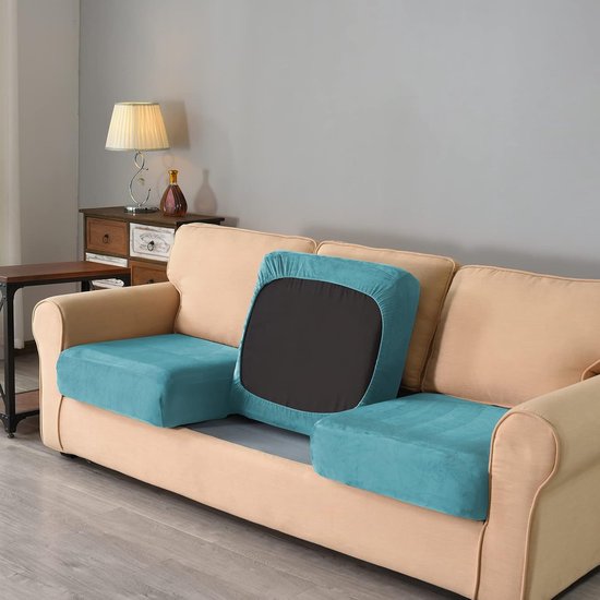 Deconovo Stretch Bankhoes, Fluweel Bankovertrekken voor Loveseat