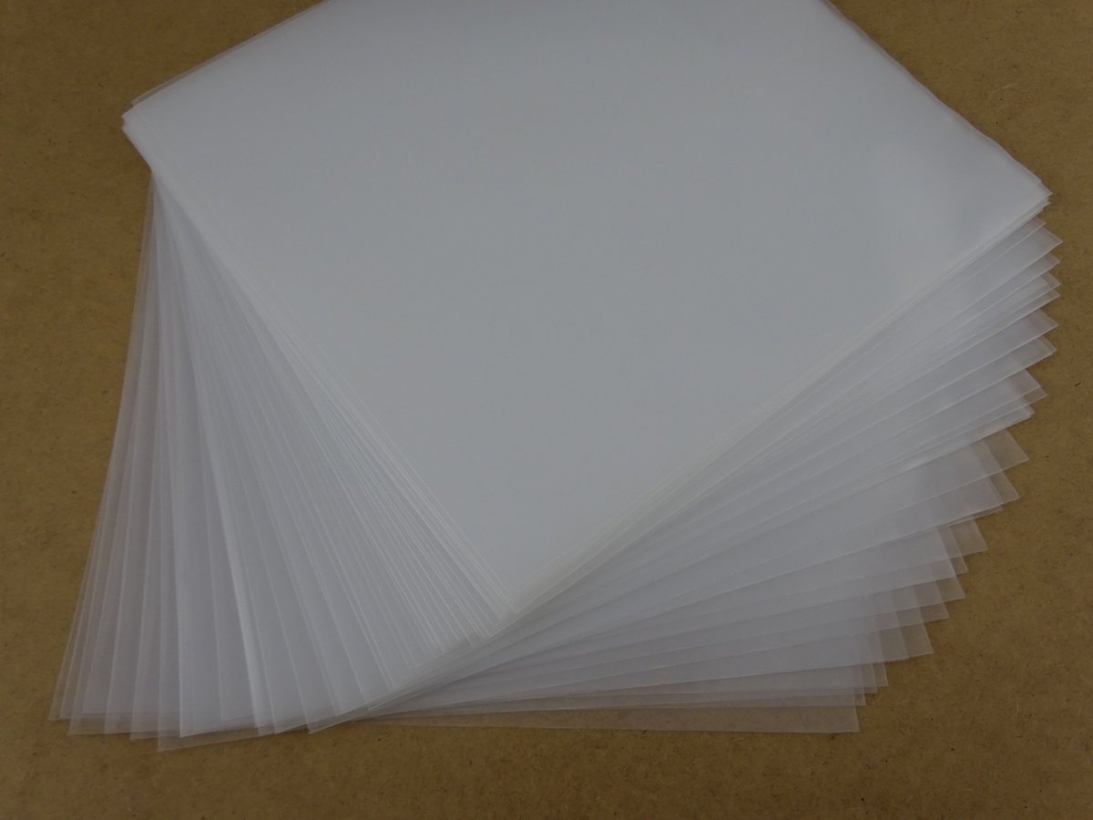 50 LP Hoezen mat EXTRA DIK 150 micron (TOP KWALITEIT! 0,15mm dik) - Buitenhoezen / Beschermhoezen voor vinyl platen - 12 inch
