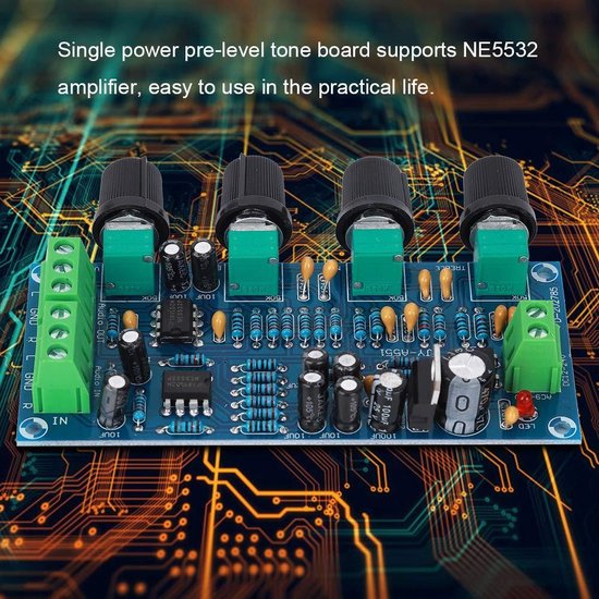 Preamp Tone Board Single Power Supply NE5532 Eletrical Supplies Fever ...