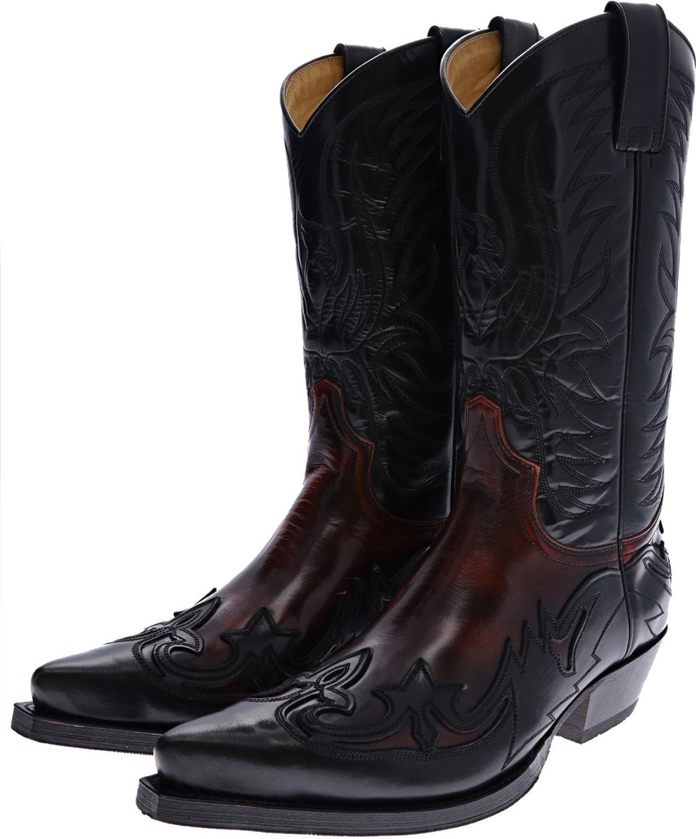 Sendra CUERVO WEST 3241 westernlaarzen zwart rood - 39 EU