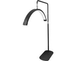 ILLUXE IL16Z - Half Moon Light - Beauty Lamp - Wimper Lamp - Lash Lamp - Medische Lamp - Make Up Lamp - Moonlight Lamp - Tattoo Lamp - Behandel Lamp - Nagel Lamp - Barber Lamp - Zwart