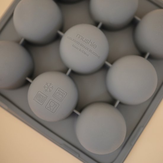 Mushie Diepvries Bewaarbakjes Baby Voedsel Cambridge Blue van Mushie — afbeelding 3