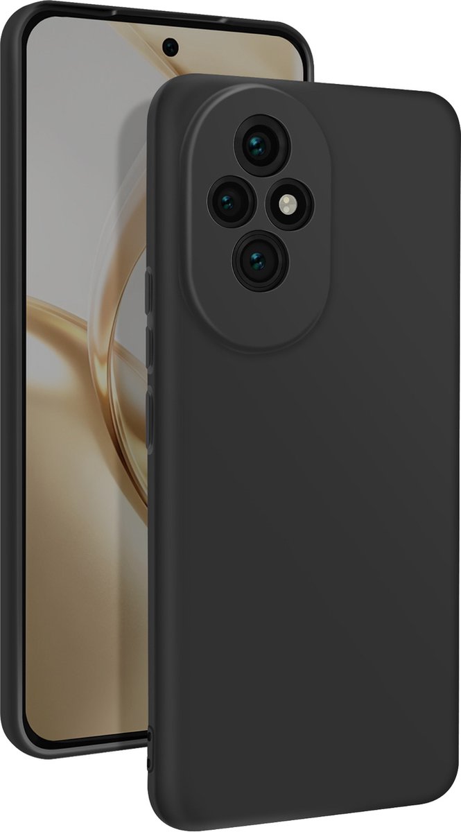 Mayaxess, Geval voor Honor 200 Zachte Silicone Dunne Deklaag, Zwart