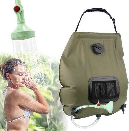 HSYFUNA Douche Camping Pompe Portable, Douche de Camping avec de Seau