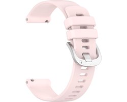 Siliconen bandje - geschikt voor Amazfit GTS / GTS 2(E) / GTS 2 Mini / GTS 3 / 4 (Mini) / Bip (S) / Bip U (Pro) / Bip Lite / Bip 3 (Pro) / GTR 42 mm / Pop (Pro) / Active (2) - roze