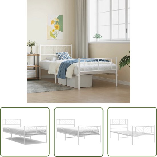 Lit Adulte Lit Simple Lit Enfant Lit Avec 1 Tiroirs Et Bibliothèque En Bois Massif 90x200cm Blanc Sans Matelas - Maison