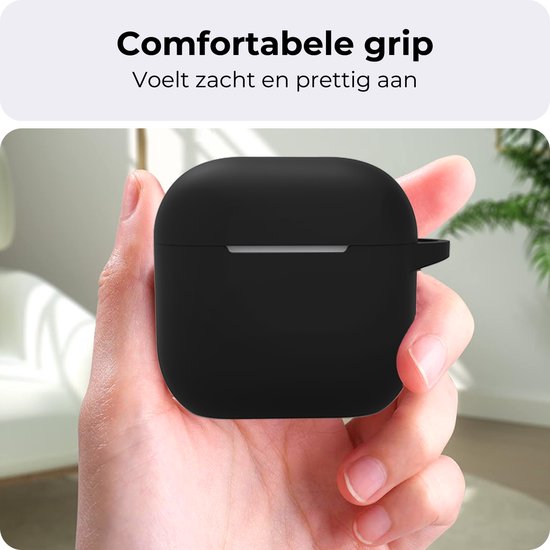 GIOPUEY Hoes compatibel met EarFun Air Pro 4 Plus, siliconen stootvaste