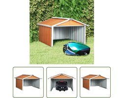 vidaXL Robotgrasmaaier Garage - Robotmaaier Overkapping - Overkapping voor ro...
