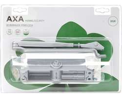 AXA Deurdranger - 7504-2 - Deursluiter voor binnendeuren - Tot 80 kg - Grijs - Houdt kou buiten
